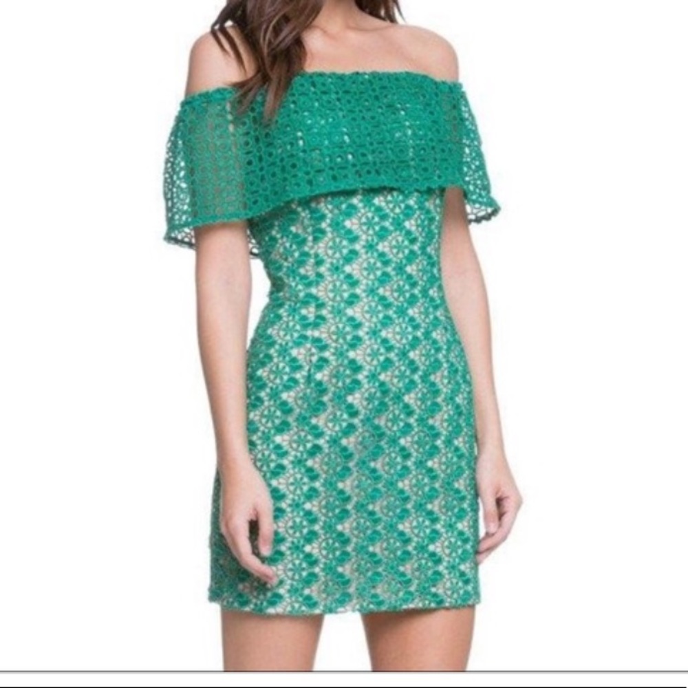 Endless Rose green strapless dress